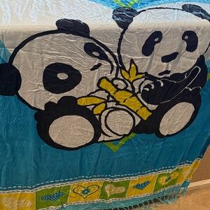 Cute Panda Beach Towel